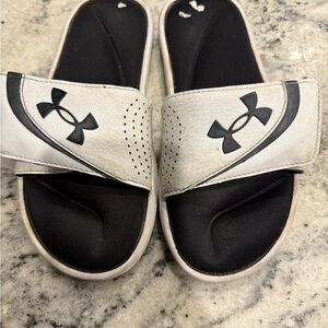 Under Armour Kids Black and White Sandals